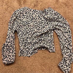 Cheetah print Zara top